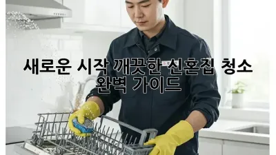 ✨새로운 시작, 깨끗한 신혼집 청소 완벽 가이드✨