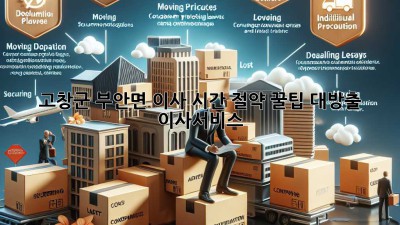 고창군 부안면 이사, ⏰시간 절약 꿀팁 대방출! #이사서비스